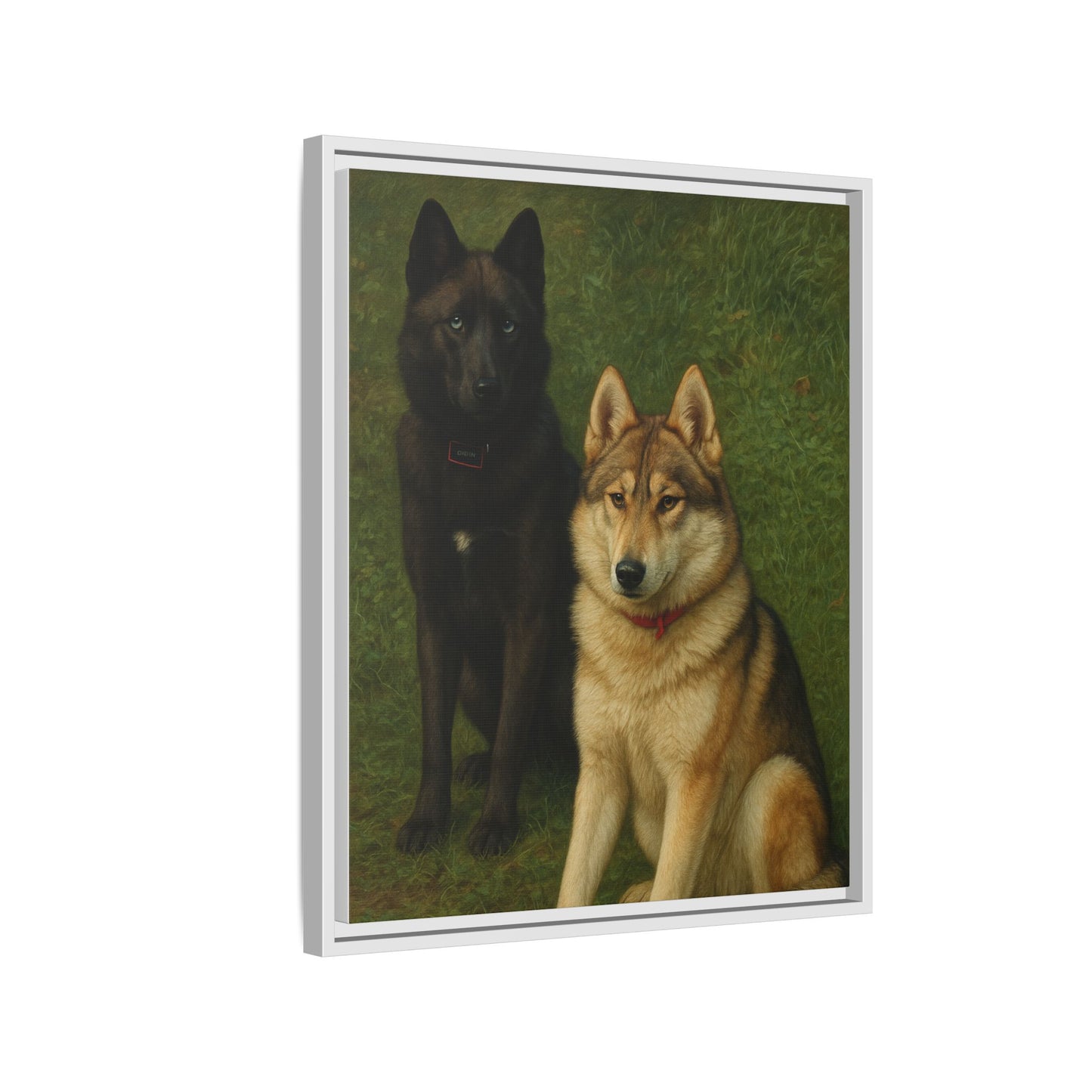 Odin & Thor Hybrid Legends Framed Matte Canvas Art