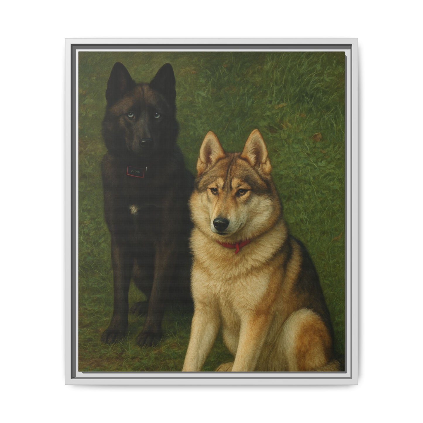 Odin & Thor Hybrid Legends Framed Matte Canvas Art