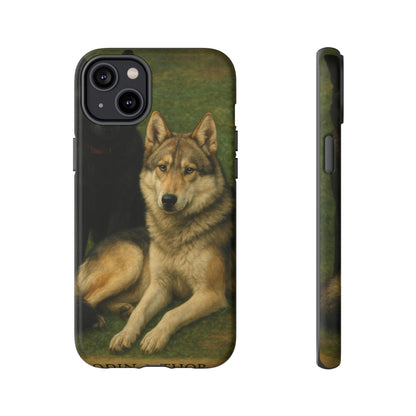 The Hybrids Legends Phone Case — Odin & Thor Vintage Canine Art Protective Cover