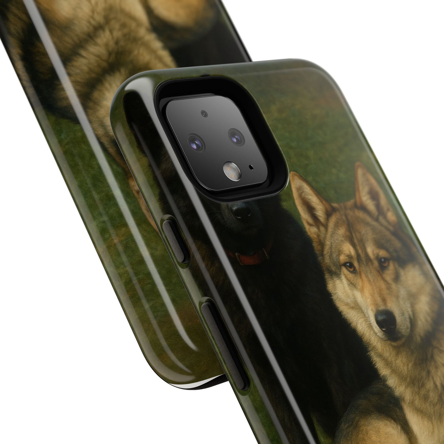 The Hybrids Legends Phone Case — Odin & Thor Vintage Canine Art Protective Cover