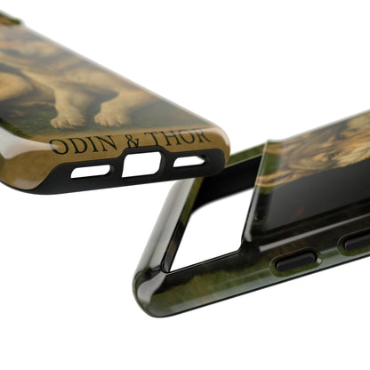 The Hybrids Legends Phone Case — Odin & Thor Vintage Canine Art Protective Cover