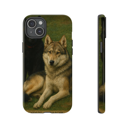 The Hybrids Legends Phone Case — Odin & Thor Vintage Canine Art Protective Cover