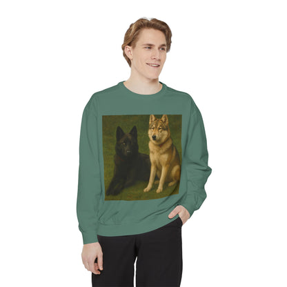 Odin & Thor Hybrid Legends Sweatshirt – Realistic Black & Tan Hybrids Graphic Crewneck