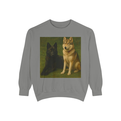 Odin & Thor Hybrid Legends Sweatshirt – Realistic Black & Tan Hybrids Graphic Crewneck