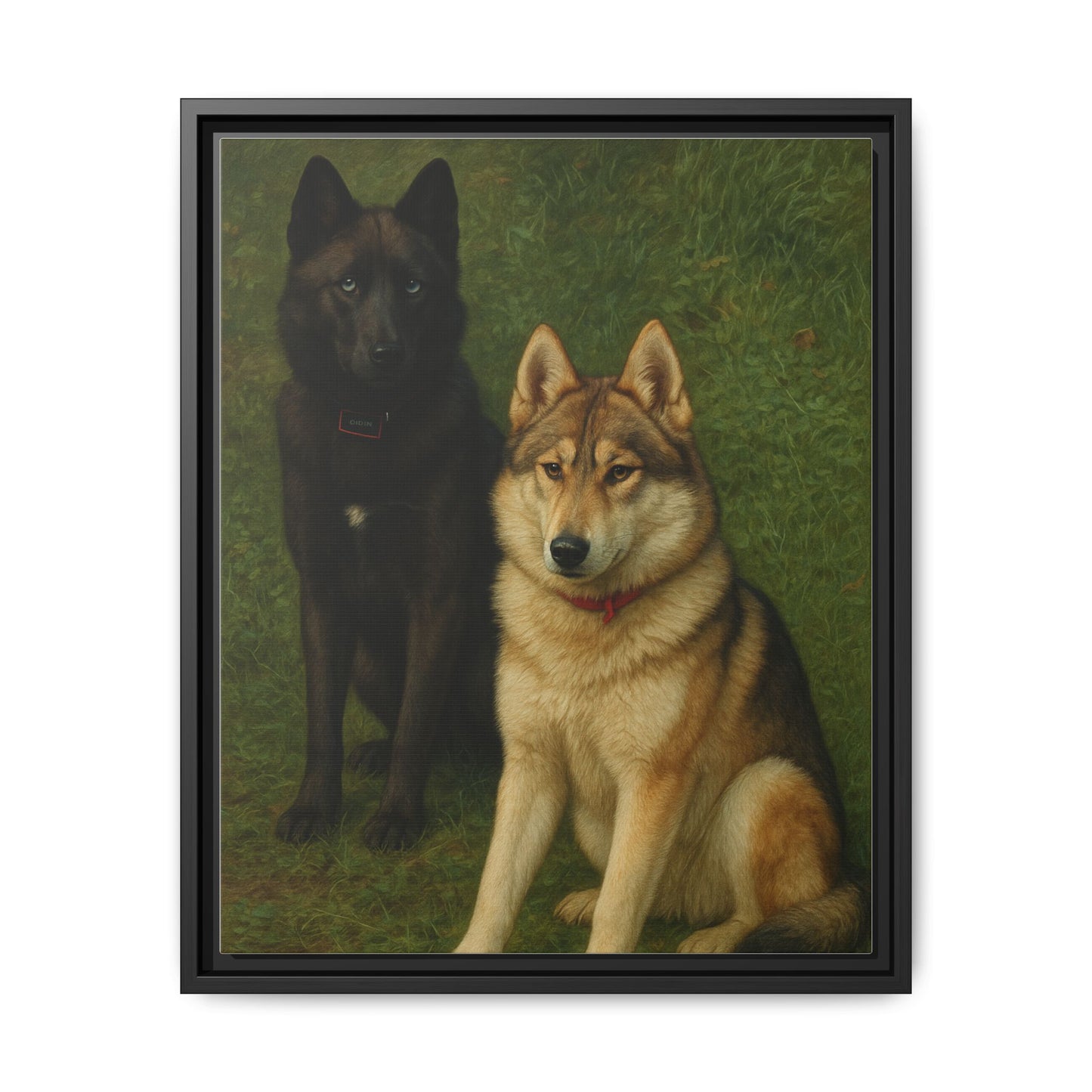 Odin & Thor Hybrid Legends Framed Matte Canvas Art