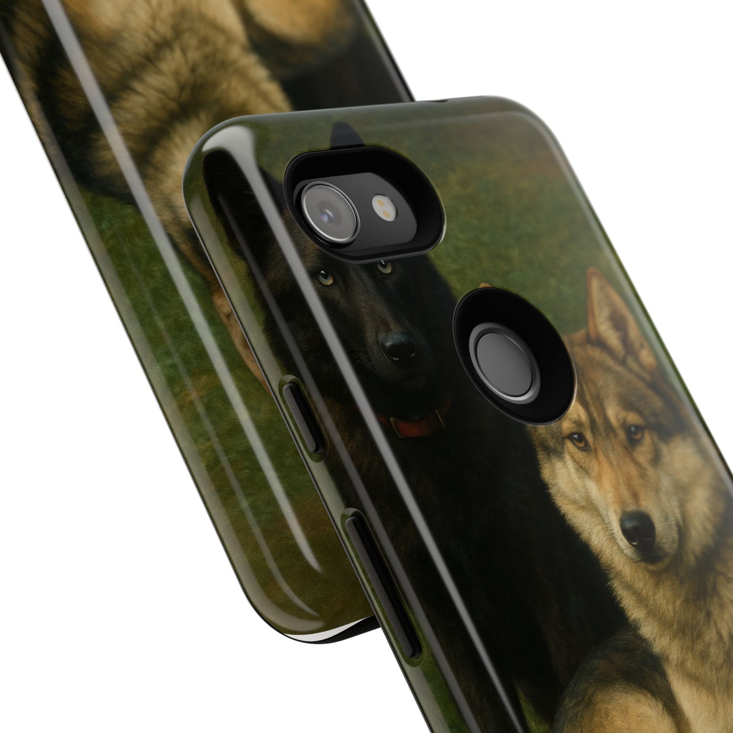 The Hybrids Legends Phone Case — Odin & Thor Vintage Canine Art Protective Cover