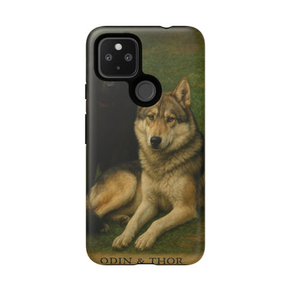 The Hybrids Legends Phone Case — Odin & Thor Vintage Canine Art Protective Cover