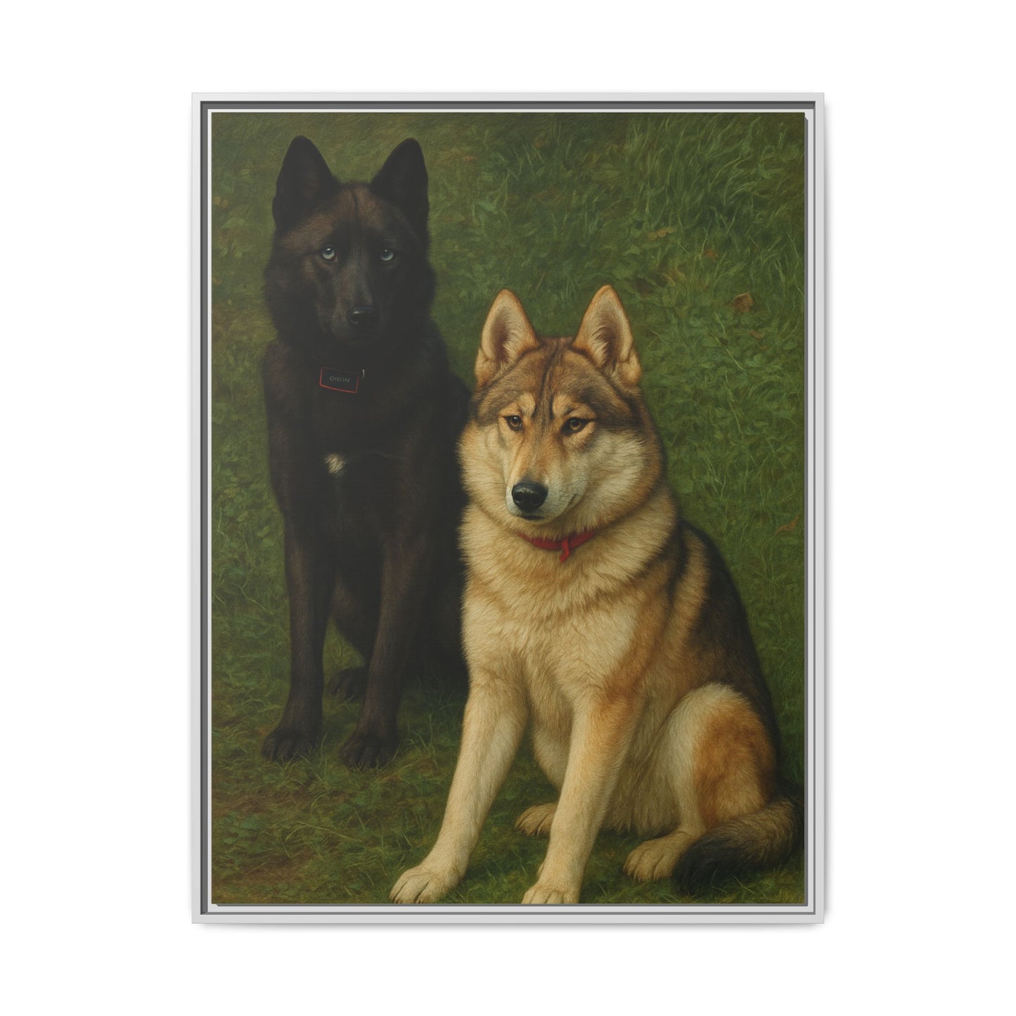 Odin & Thor Hybrid Legends Framed Matte Canvas Art