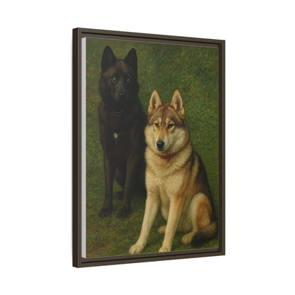 Odin & Thor Hybrid Legends Framed Matte Canvas Art