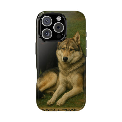 The Hybrids Legends Phone Case — Odin & Thor Vintage Canine Art Protective Cover