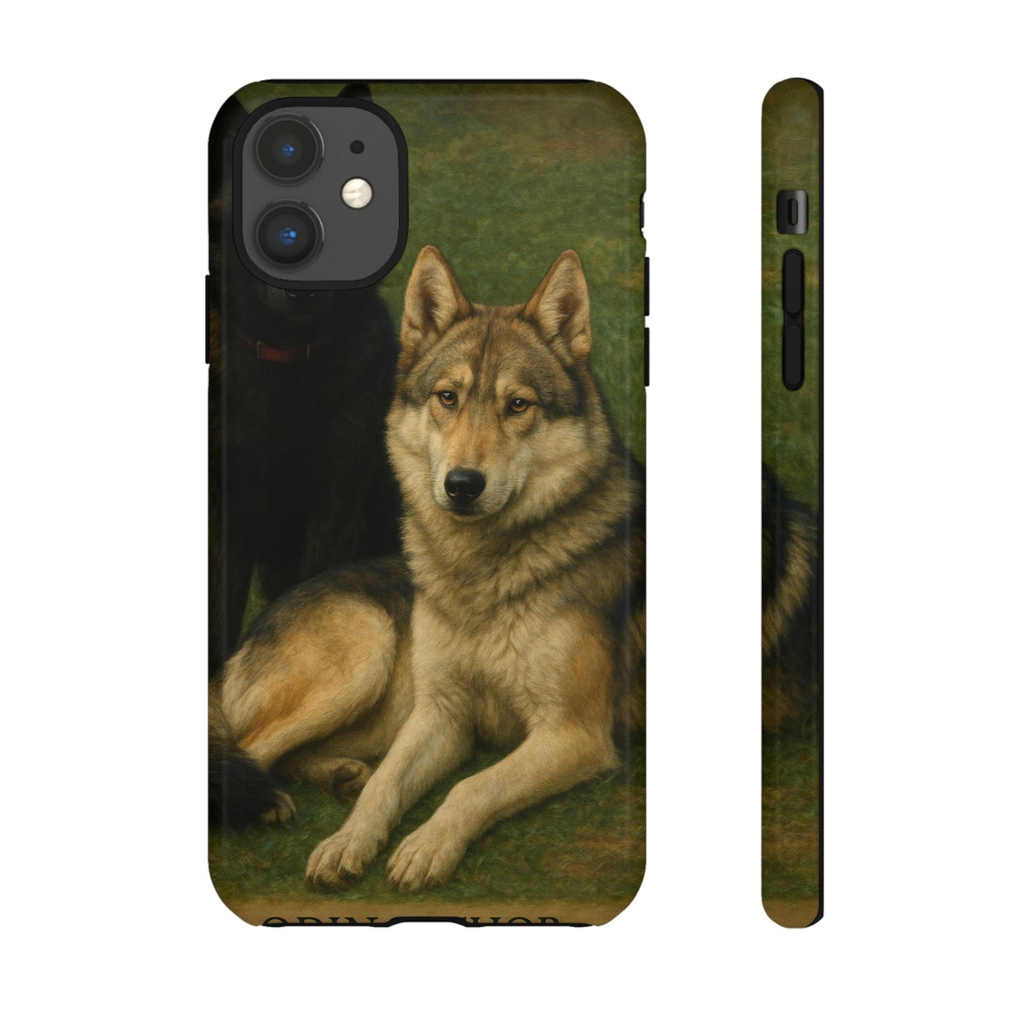 The Hybrids Legends Phone Case — Odin & Thor Vintage Canine Art Protective Cover