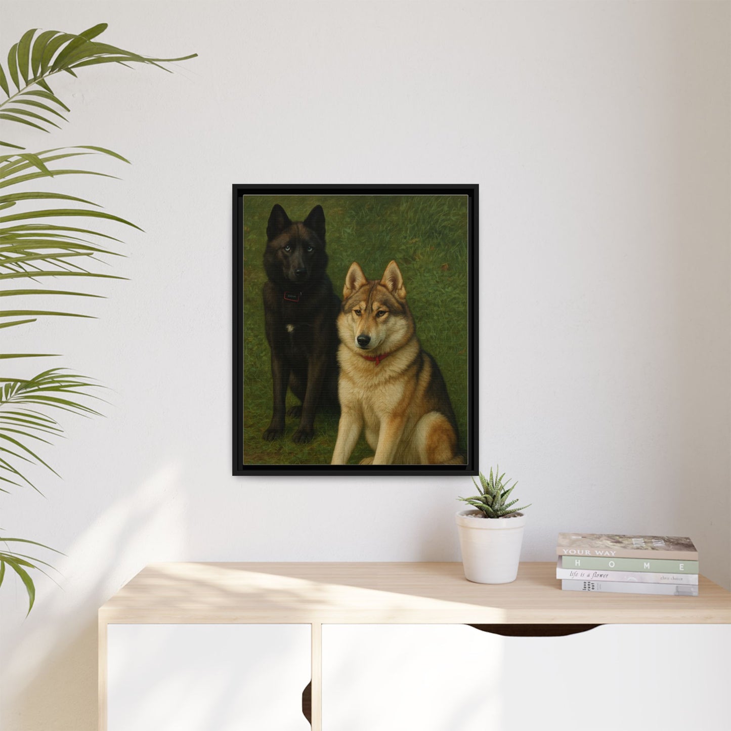 Odin & Thor Hybrid Legends Framed Matte Canvas Art