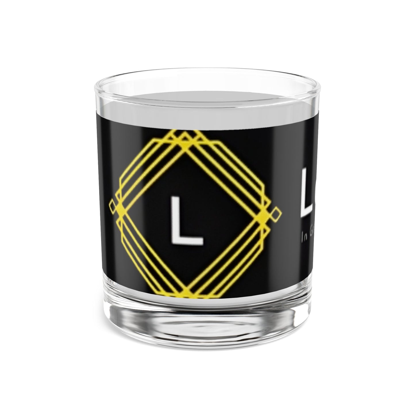 LoveWell Branded 10oz Whiskey Rocks Glass — Logo Barware Gift