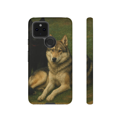The Hybrids Legends Phone Case — Odin & Thor Vintage Canine Art Protective Cover
