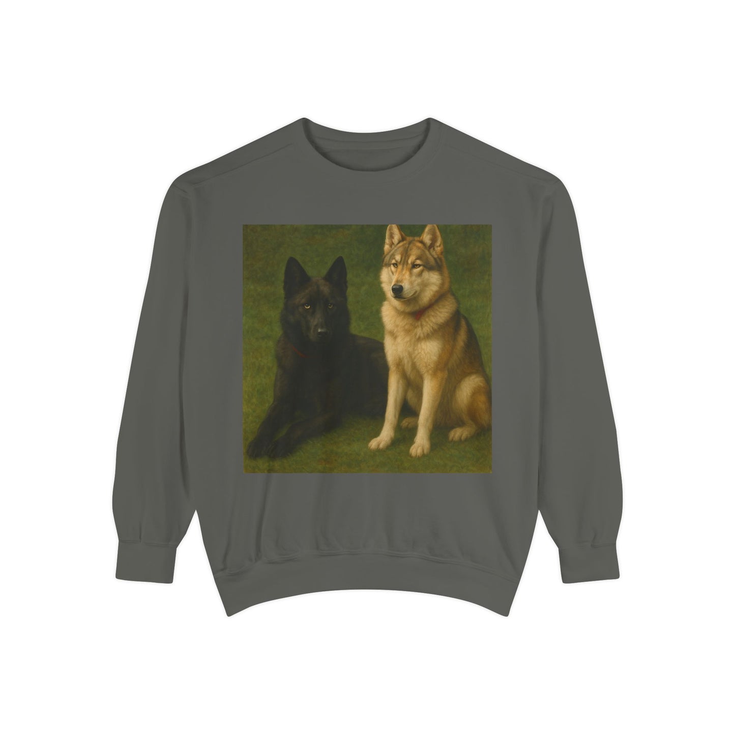 Odin & Thor Hybrid Legends Sweatshirt – Realistic Black & Tan Hybrids Graphic Crewneck