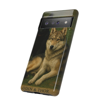 The Hybrids Legends Phone Case — Odin & Thor Vintage Canine Art Protective Cover