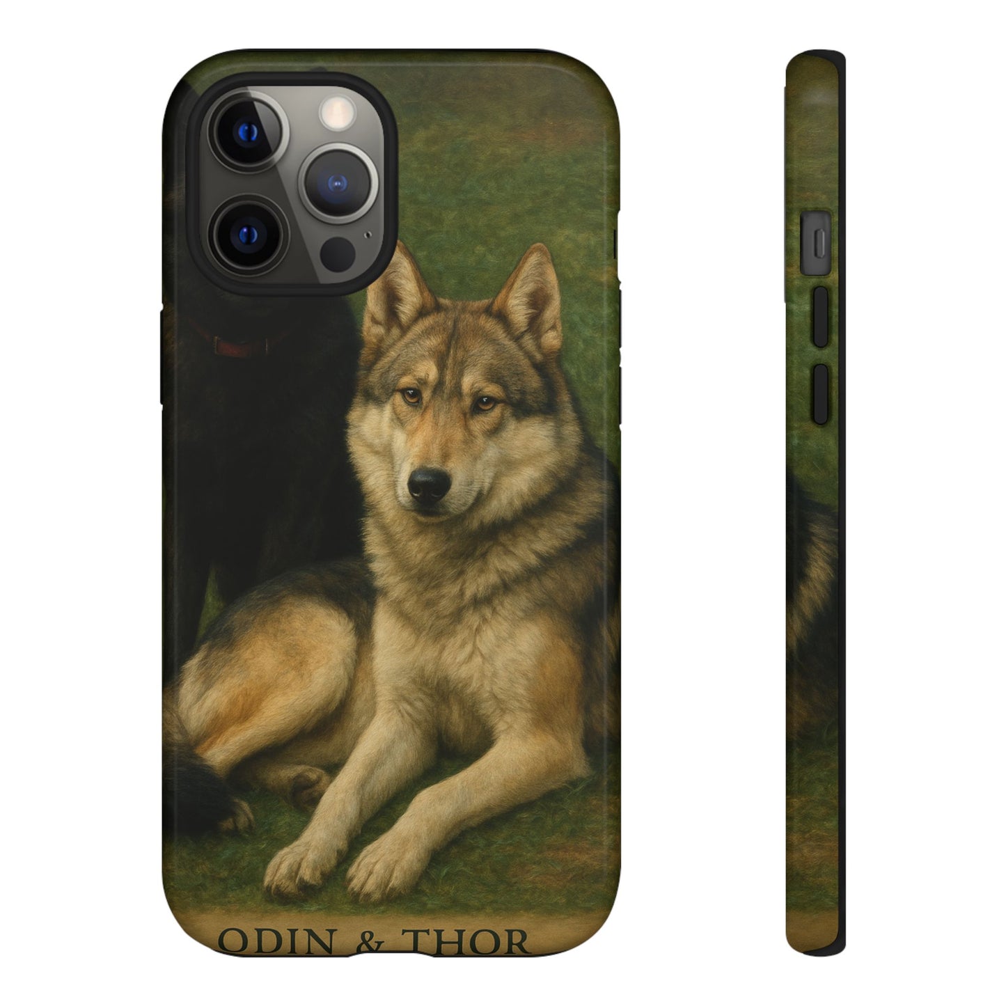 The Hybrids Legends Phone Case — Odin & Thor Vintage Canine Art Protective Cover