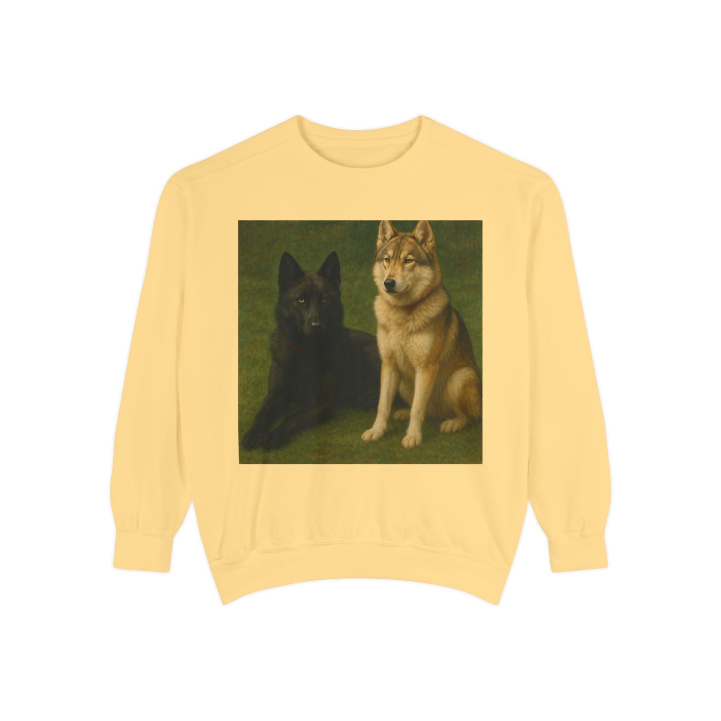 Odin & Thor Hybrid Legends Sweatshirt – Realistic Black & Tan Hybrids Graphic Crewneck