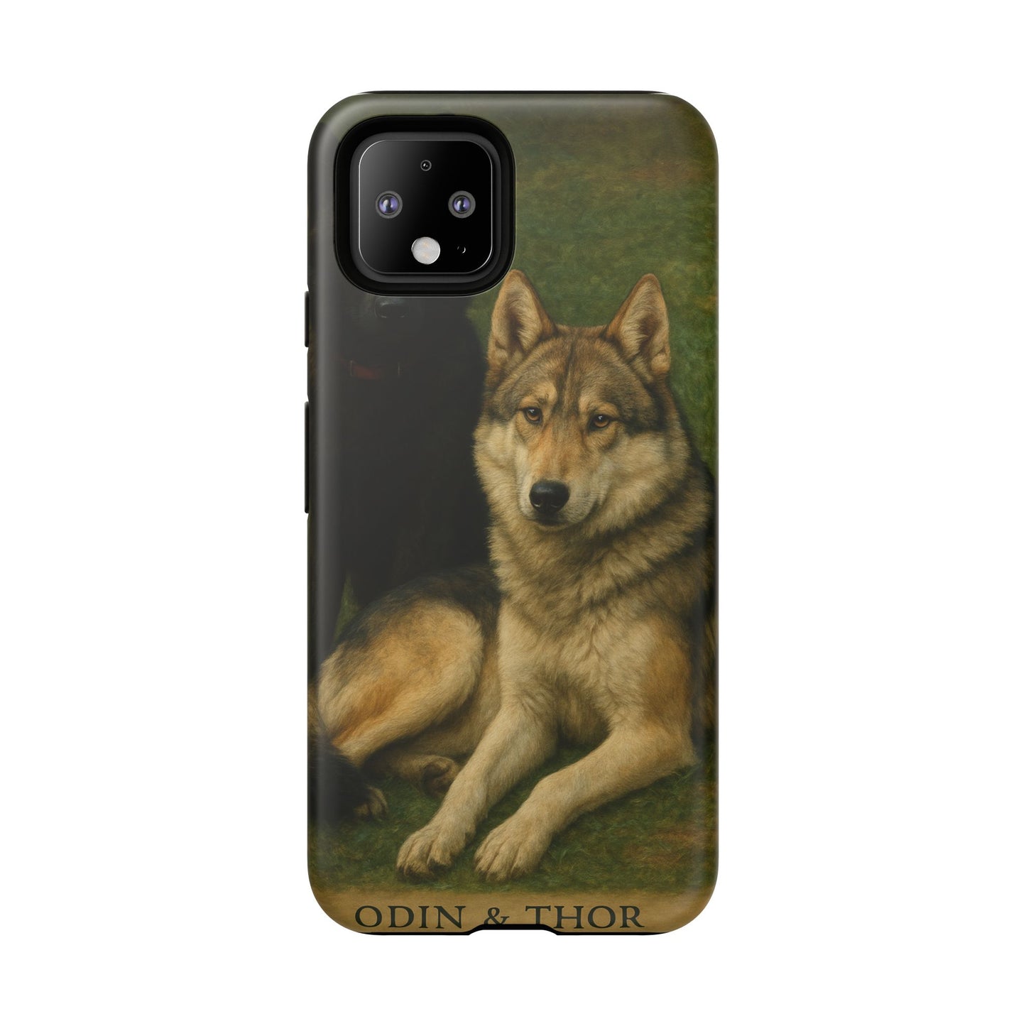 The Hybrids Legends Phone Case — Odin & Thor Vintage Canine Art Protective Cover