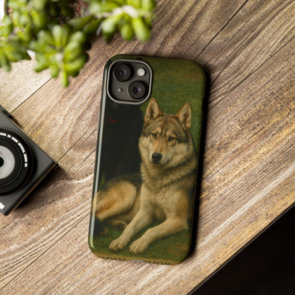 The Hybrids Legends Phone Case — Odin & Thor Vintage Canine Art Protective Cover