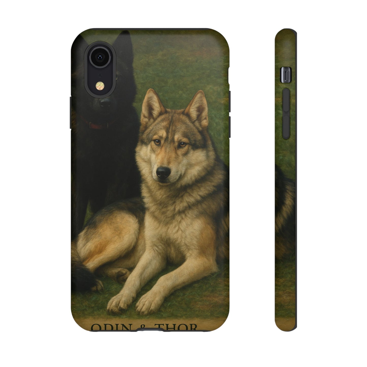 The Hybrids Legends Phone Case — Odin & Thor Vintage Canine Art Protective Cover