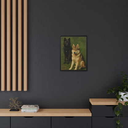 Odin & Thor Hybrid Legends Framed Matte Canvas Art