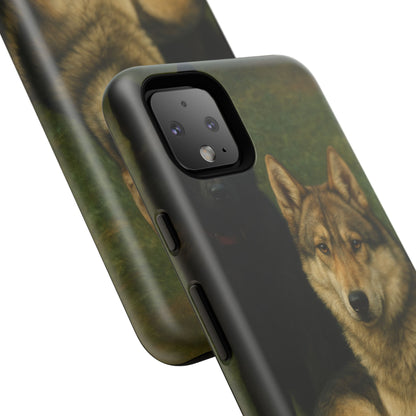 The Hybrids Legends Phone Case — Odin & Thor Vintage Canine Art Protective Cover