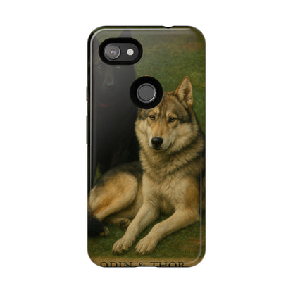 The Hybrids Legends Phone Case — Odin & Thor Vintage Canine Art Protective Cover