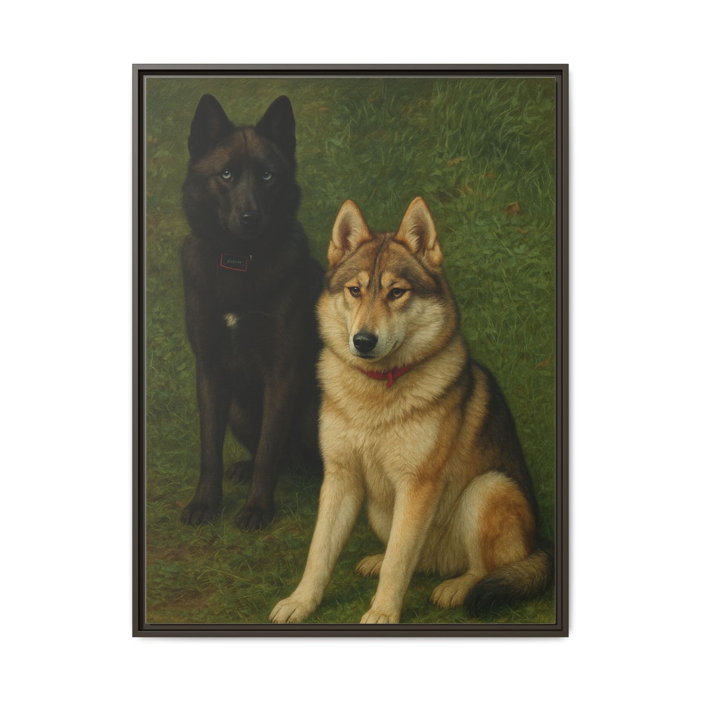 Odin & Thor Hybrid Legends Framed Matte Canvas Art