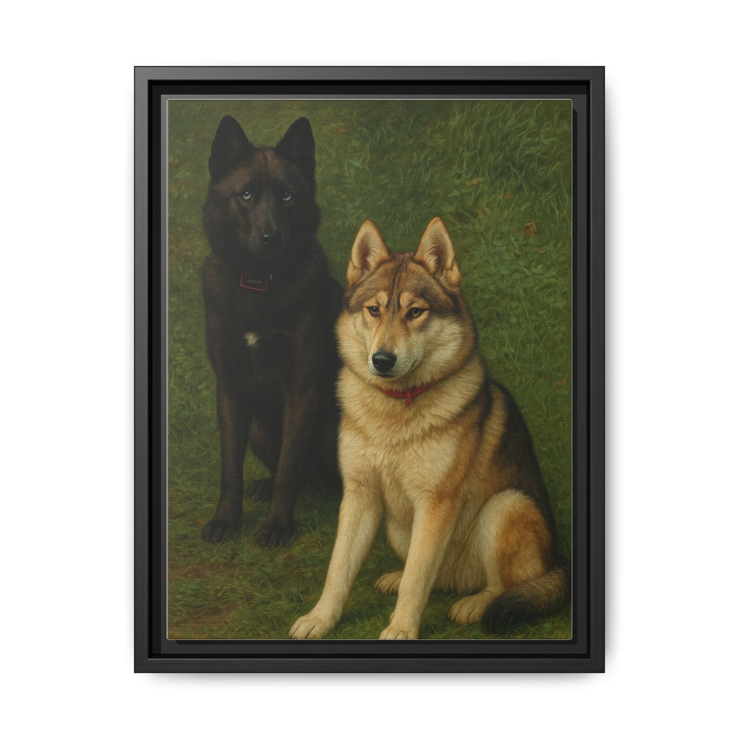 Odin & Thor Hybrid Legends Framed Matte Canvas Art