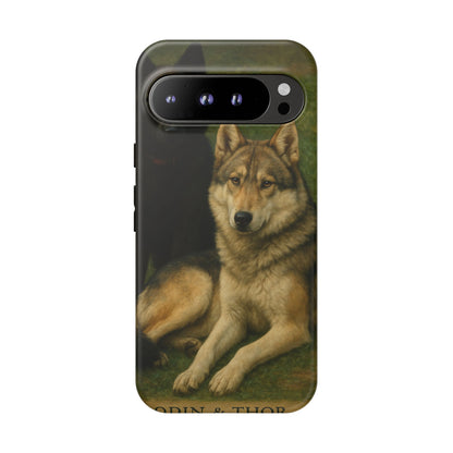 The Hybrids Legends Phone Case — Odin & Thor Vintage Canine Art Protective Cover