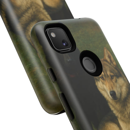 The Hybrids Legends Phone Case — Odin & Thor Vintage Canine Art Protective Cover