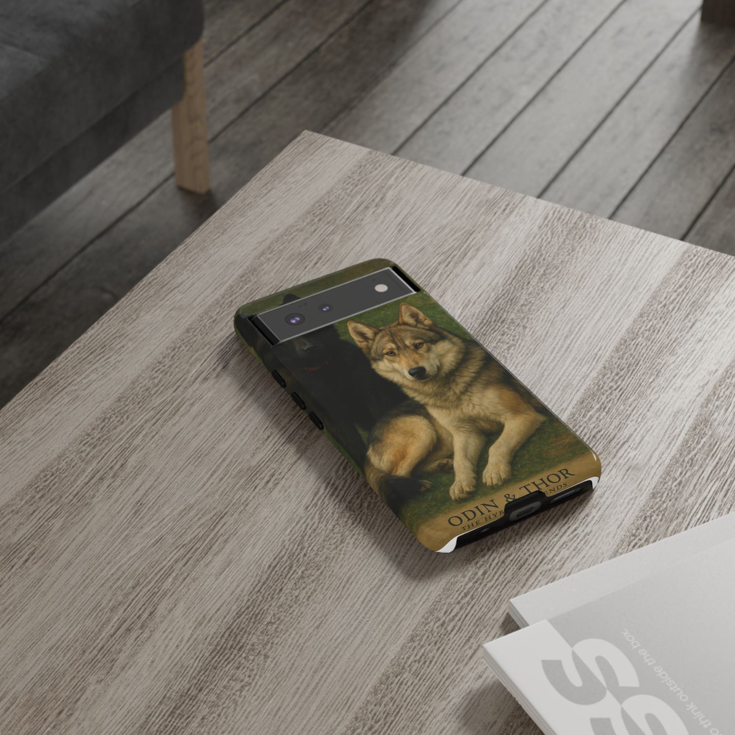 The Hybrids Legends Phone Case — Odin & Thor Vintage Canine Art Protective Cover