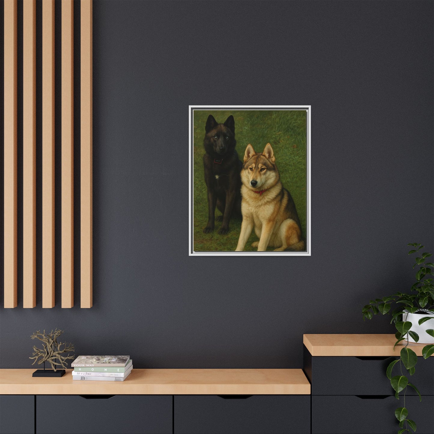 Odin & Thor Hybrid Legends Framed Matte Canvas Art