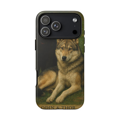 The Hybrids Legends Phone Case — Odin & Thor Vintage Canine Art Protective Cover