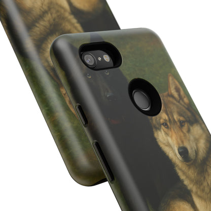 The Hybrids Legends Phone Case — Odin & Thor Vintage Canine Art Protective Cover