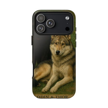 The Hybrids Legends Phone Case — Odin & Thor Vintage Canine Art Protective Cover