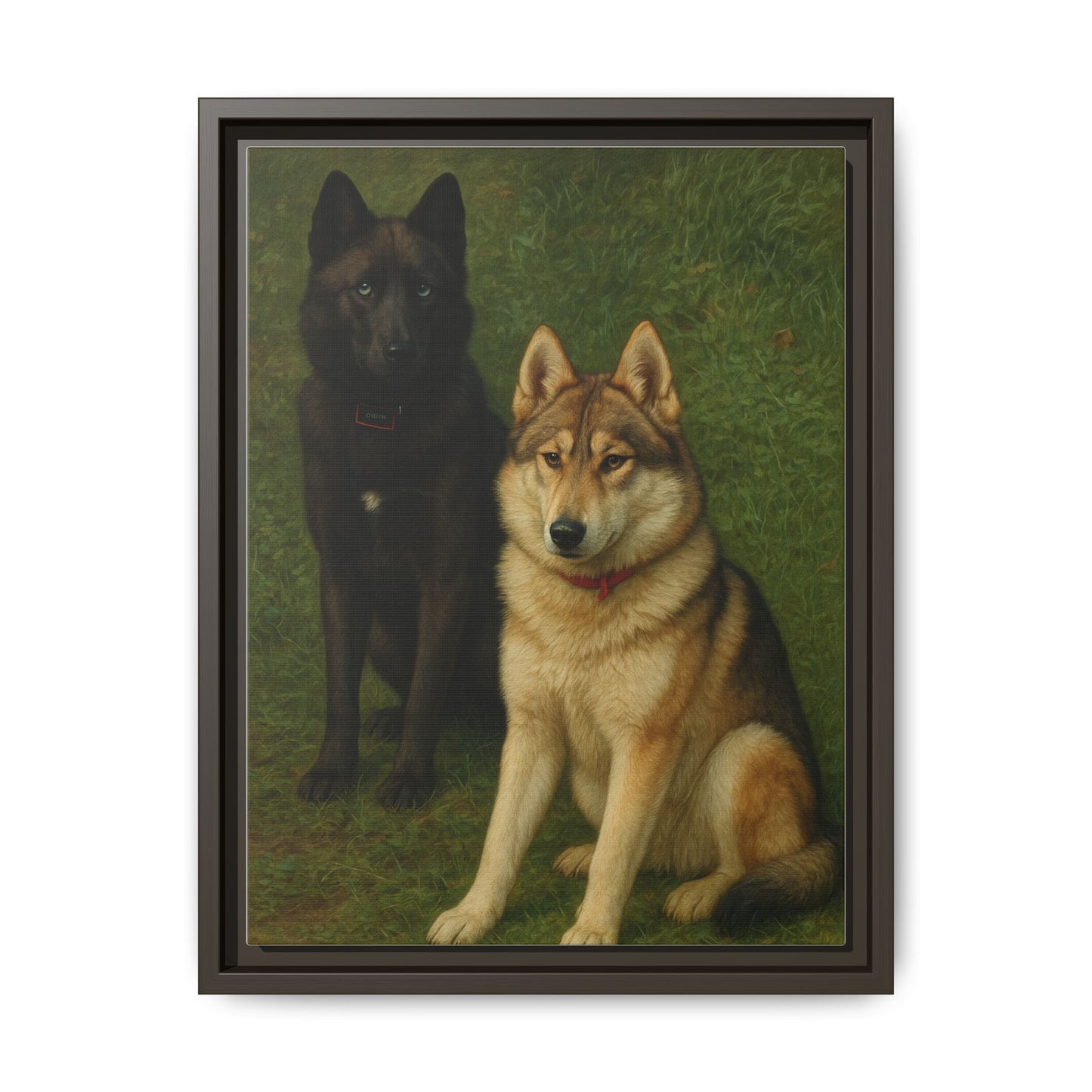 Odin & Thor Hybrid Legends Framed Matte Canvas Art