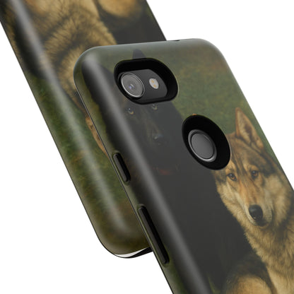 The Hybrids Legends Phone Case — Odin & Thor Vintage Canine Art Protective Cover