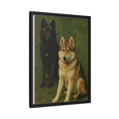 Odin & Thor Hybrid Legends Framed Matte Canvas Art