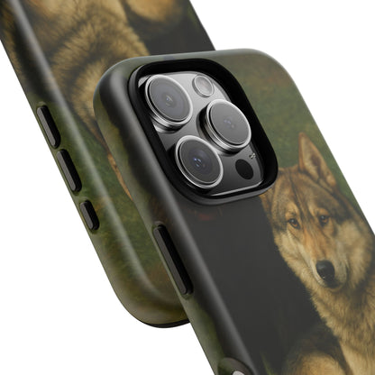 The Hybrids Legends Phone Case — Odin & Thor Vintage Canine Art Protective Cover