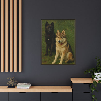 Odin & Thor Hybrid Legends Framed Matte Canvas Art