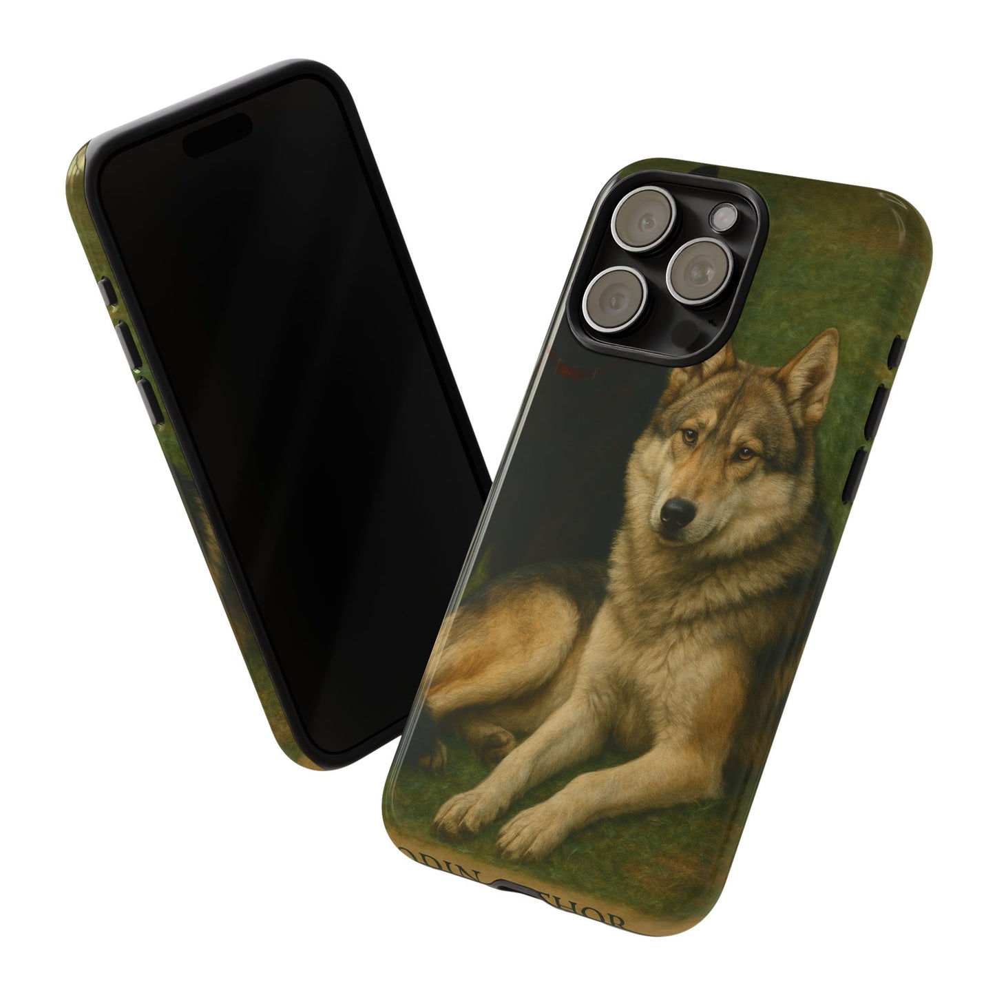The Hybrids Legends Phone Case — Odin & Thor Vintage Canine Art Protective Cover
