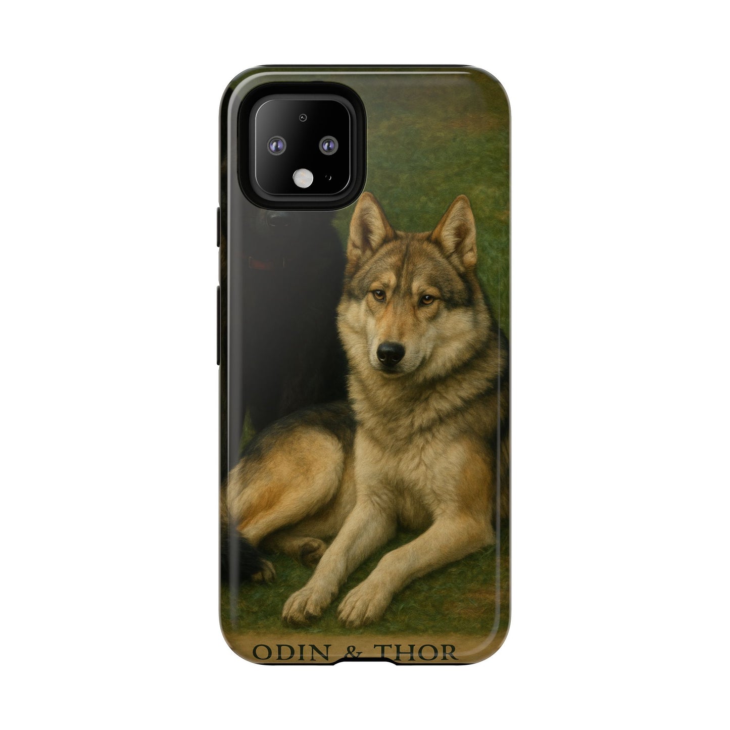 The Hybrids Legends Phone Case — Odin & Thor Vintage Canine Art Protective Cover
