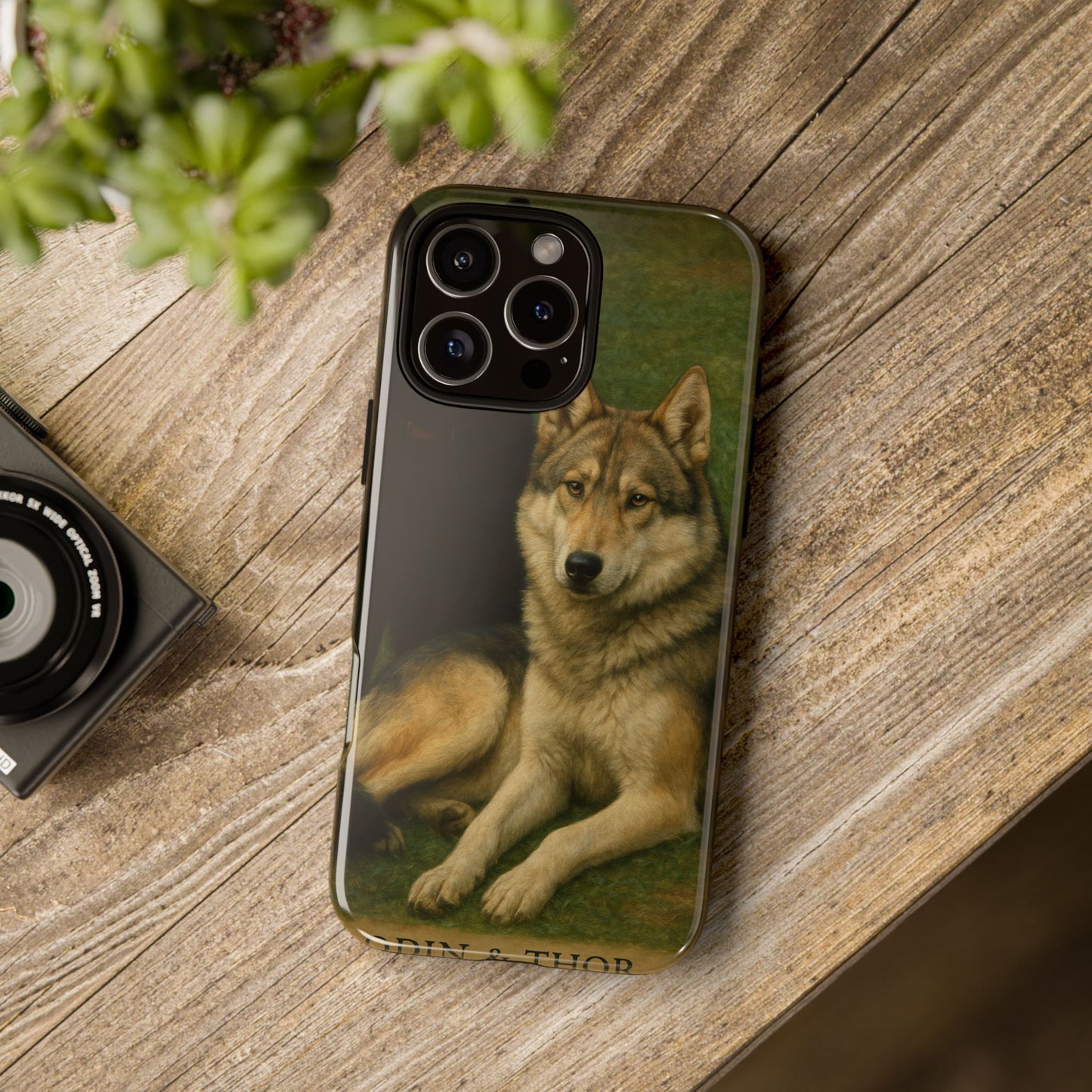The Hybrids Legends Phone Case — Odin & Thor Vintage Canine Art Protective Cover