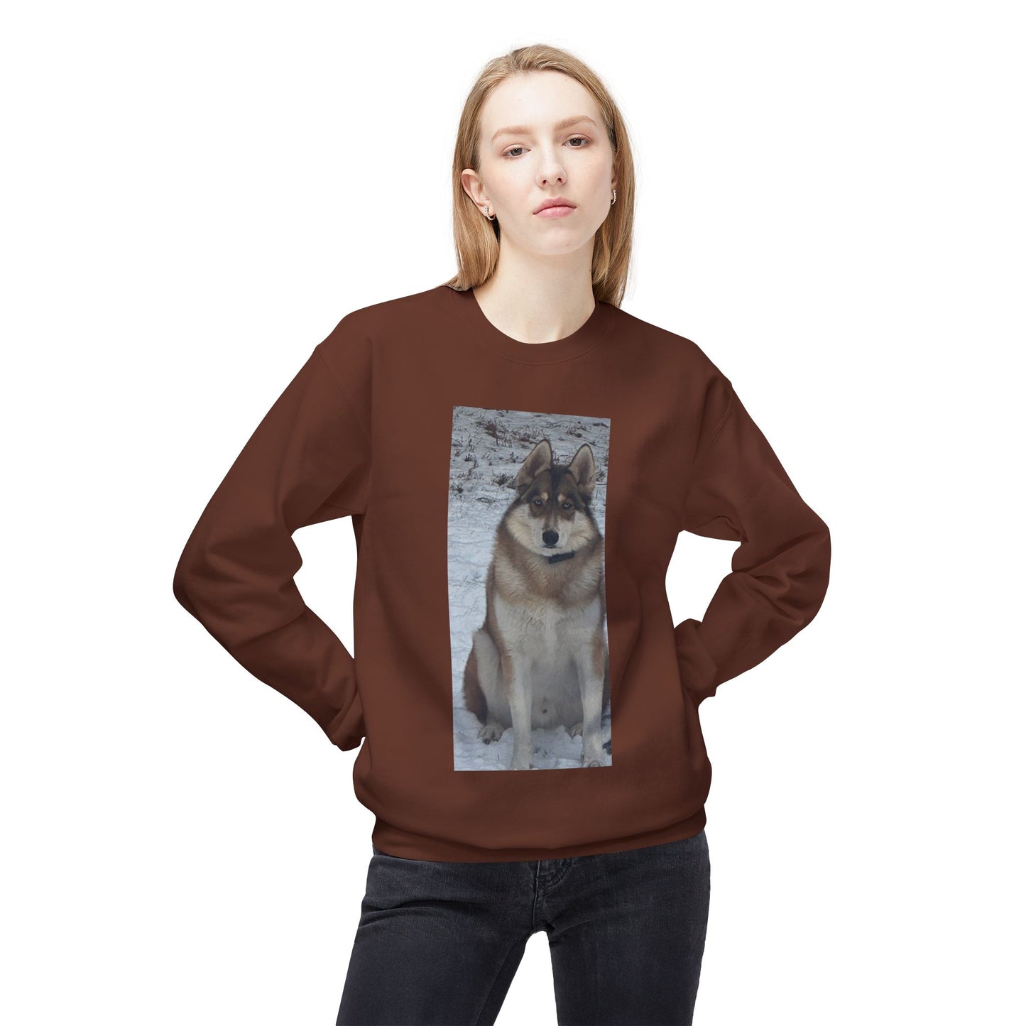 Wolf Portrait Crewneck Sweatshirt
