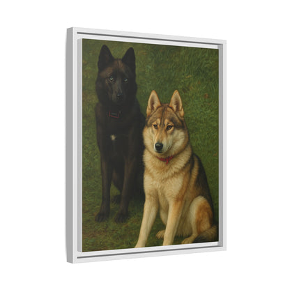Odin & Thor Hybrid Legends Framed Matte Canvas Art