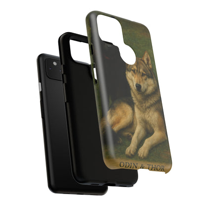 The Hybrids Legends Phone Case — Odin & Thor Vintage Canine Art Protective Cover