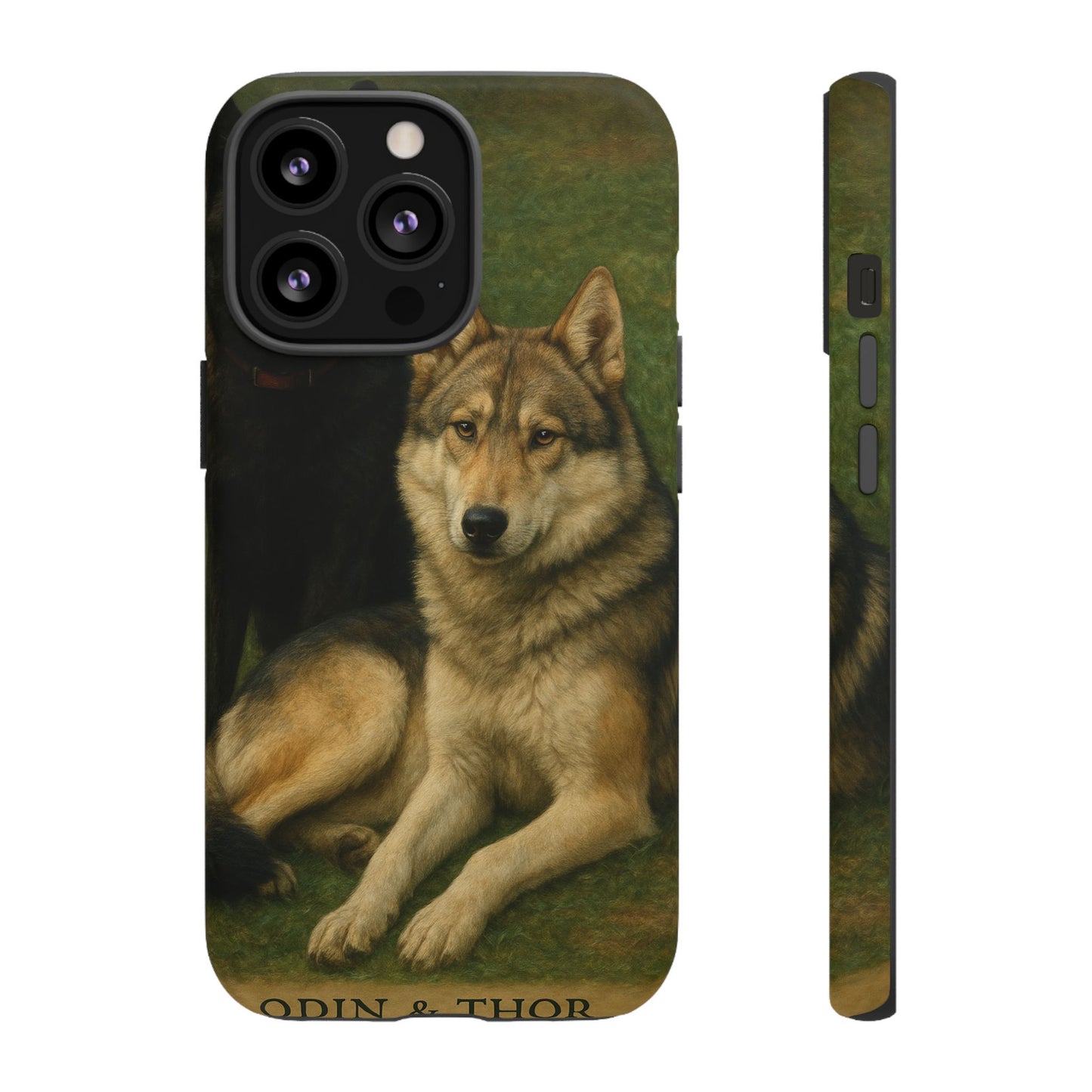 The Hybrids Legends Phone Case — Odin & Thor Vintage Canine Art Protective Cover