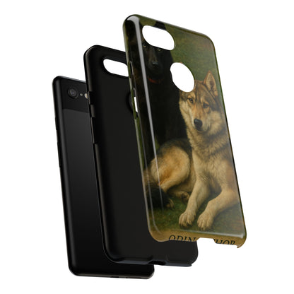 The Hybrids Legends Phone Case — Odin & Thor Vintage Canine Art Protective Cover